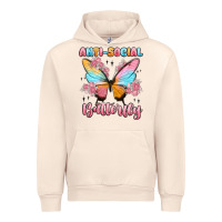Sandshell anti social butterfly Urban Hoodie - MaliasSmallBusiness