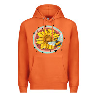 Carrot bee and sunflower Premium Hoodie - MaliasSmallBusiness