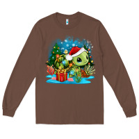 Chestnut christmas turtle Long Sleeve Tee - Zillion Design Studio