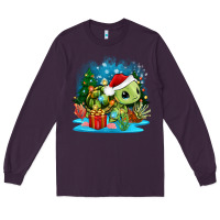 Plum christmas turtle Long Sleeve Tee - Zillion Design Studio