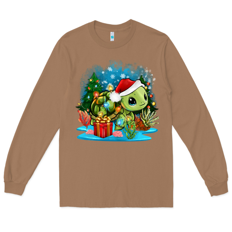 Christmas Turtle Long Sleeve Tee by Zillion Design Studio | Teevron