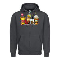 Smoke bus driver coffee cups Zipper Hoodie - Zillion Design Studio