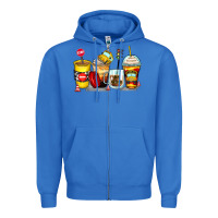 True Royal bus driver coffee cups Zipper Hoodie - Zillion Design Studio