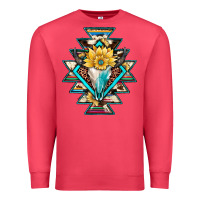 Cardinal cowhide leopard bull skull aztec Premium Sweatshirt - JahusDesignShop