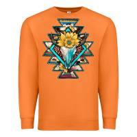 Carrot cowhide leopard bull skull aztec Premium Sweatshirt - JahusDesignShop