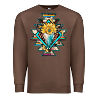 Chestnut cowhide leopard bull skull aztec Premium Sweatshirt - JahusDesignShop