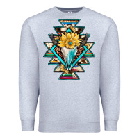 Heather Grey cowhide leopard bull skull aztec Premium Sweatshirt - JahusDesignShop