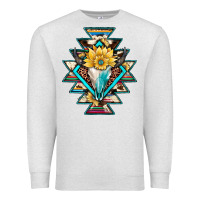 Oatmeal Heather cowhide leopard bull skull aztec Premium Sweatshirt - JahusDesignShop