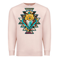 Pale Pink cowhide leopard bull skull aztec Premium Sweatshirt - JahusDesignShop