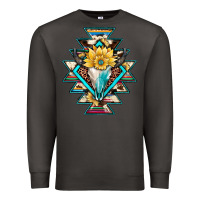 Smoke cowhide leopard bull skull aztec Premium Sweatshirt - JahusDesignShop