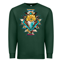 Sports Green cowhide leopard bull skull aztec Premium Sweatshirt - JahusDesignShop