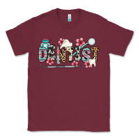 Burgundy dentist Classic Tee - Zillion Design Studio