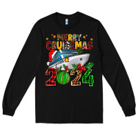 Black merry cruisemas 2024 Long Sleeve Tee - AdoDesignShop