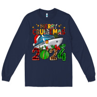 Navy merry cruisemas 2024 Long Sleeve Tee - AdoDesignShop