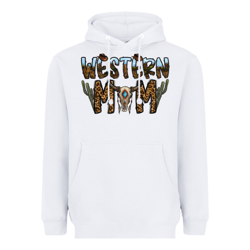 Western Mom Heavyweight Hoodie by CowhideDigitalArt | Teevron