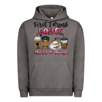 Pigment Tornado first i drink coffee then i do things Urban Hoodie - MaliasSmallBusiness