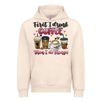 Sandshell first i drink coffee then i do things Urban Hoodie - MaliasSmallBusiness