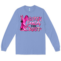 Colony Blue give cancer the boot Long Sleeve Tee - RanaPortraitStore