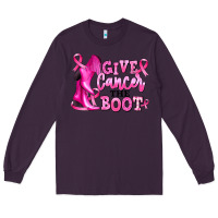 Plum give cancer the boot Long Sleeve Tee - RanaPortraitStore