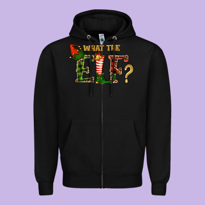 Whar The Elf  Christmas Zipper Hoodie Designed By Ranaportraitstore