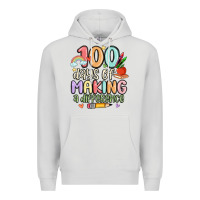 Dove Grey 100 days of making a difference Premium Hoodie - MaliasSmallBusiness