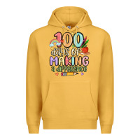 Mustard 100 days of making a difference Premium Hoodie - MaliasSmallBusiness