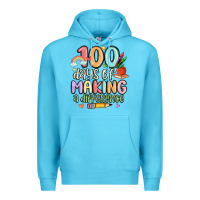 Ocean Blue 100 days of making a difference Premium Hoodie - MaliasSmallBusiness