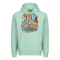 Seafoam 100 days of making a difference Premium Hoodie - MaliasSmallBusiness