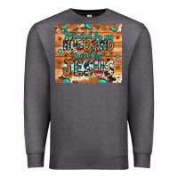 Charcoal Heather protected husband saved by jesus Premium Sweatshirt - JahusDesignShop