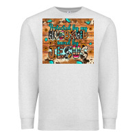 Oatmeal Heather protected husband saved by jesus Premium Sweatshirt - JahusDesignShop
