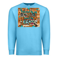 Ocean Blue protected husband saved by jesus Premium Sweatshirt - JahusDesignShop