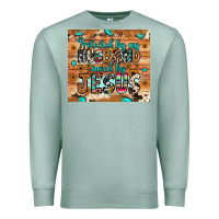 Seafoam protected husband saved by jesus Premium Sweatshirt - JahusDesignShop