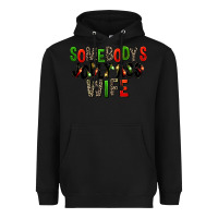 Black Somebody's Jolly Ass Wife Heavyweight Hoodie - FaDigitalArtStudio