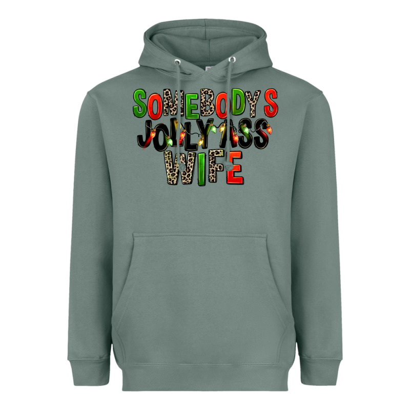 Somebody's Jolly Ass Wife Heavyweight Hoodie by FaDigitalArtStudio | Teevron