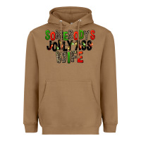 Toasted Coconut Somebody's Jolly Ass Wife Heavyweight Hoodie - FaDigitalArtStudio