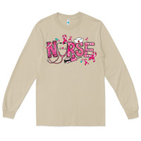 Mushroom breast cancer nurse Long Sleeve Tee - RanaPortraitStore