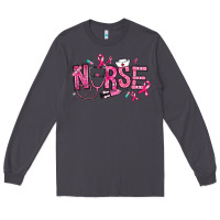 Smoke breast cancer nurse Long Sleeve Tee - RanaPortraitStore