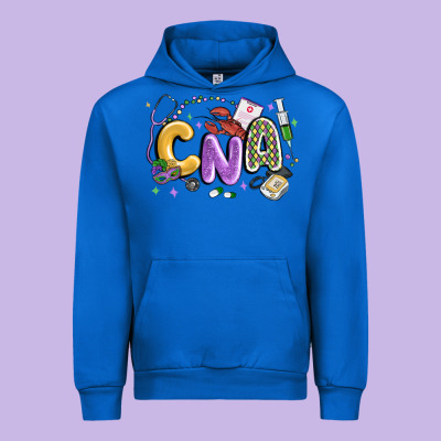 Cna Mardi Gras Urban Hoodie Designed By Maliassmallbusiness