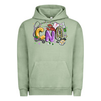 Pigment Oil Green cna mardi gras Urban Hoodie - MaliasSmallBusiness