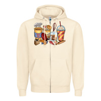 Sandshell bakery coffee cups Zipper Hoodie - Zillion Design Studio