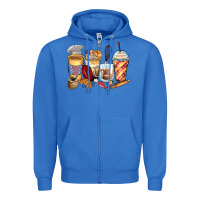 True Royal bakery coffee cups Zipper Hoodie - Zillion Design Studio
