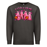Smoke in october we wear pink ghosts Premium Sweatshirt - AdoDesignShop