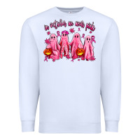 White in october we wear pink ghosts Premium Sweatshirt - AdoDesignShop