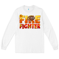 White firefighter Long Sleeve Tee - texasbilliewilder