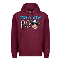 Burgundy holy cow i'm bro Premium Hoodie - MaliasSmallBusiness
