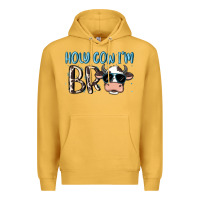 Mustard holy cow i'm bro Premium Hoodie - MaliasSmallBusiness