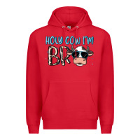 Red holy cow i'm bro Premium Hoodie - MaliasSmallBusiness