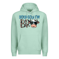 Seafoam holy cow i'm bro Premium Hoodie - MaliasSmallBusiness