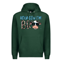 Sports Green holy cow i'm bro Premium Hoodie - MaliasSmallBusiness