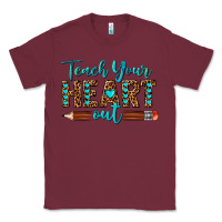 Burgundy teach your heart out Classic Tee - texasbilliewilder